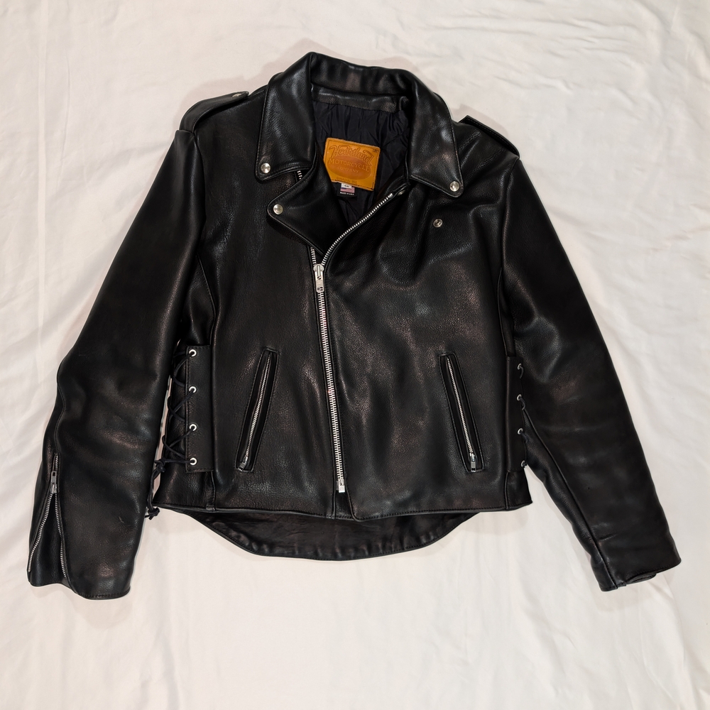 Black Leather Biker Jacket